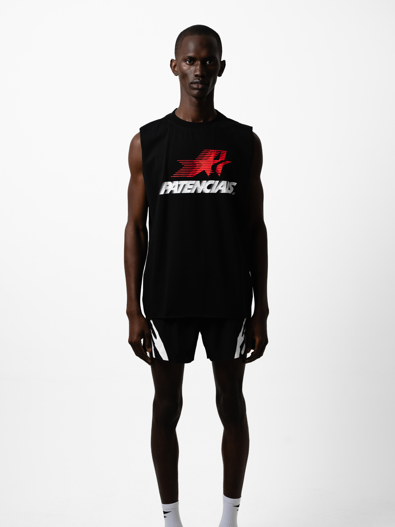 Athletic Star Cut-Off Black