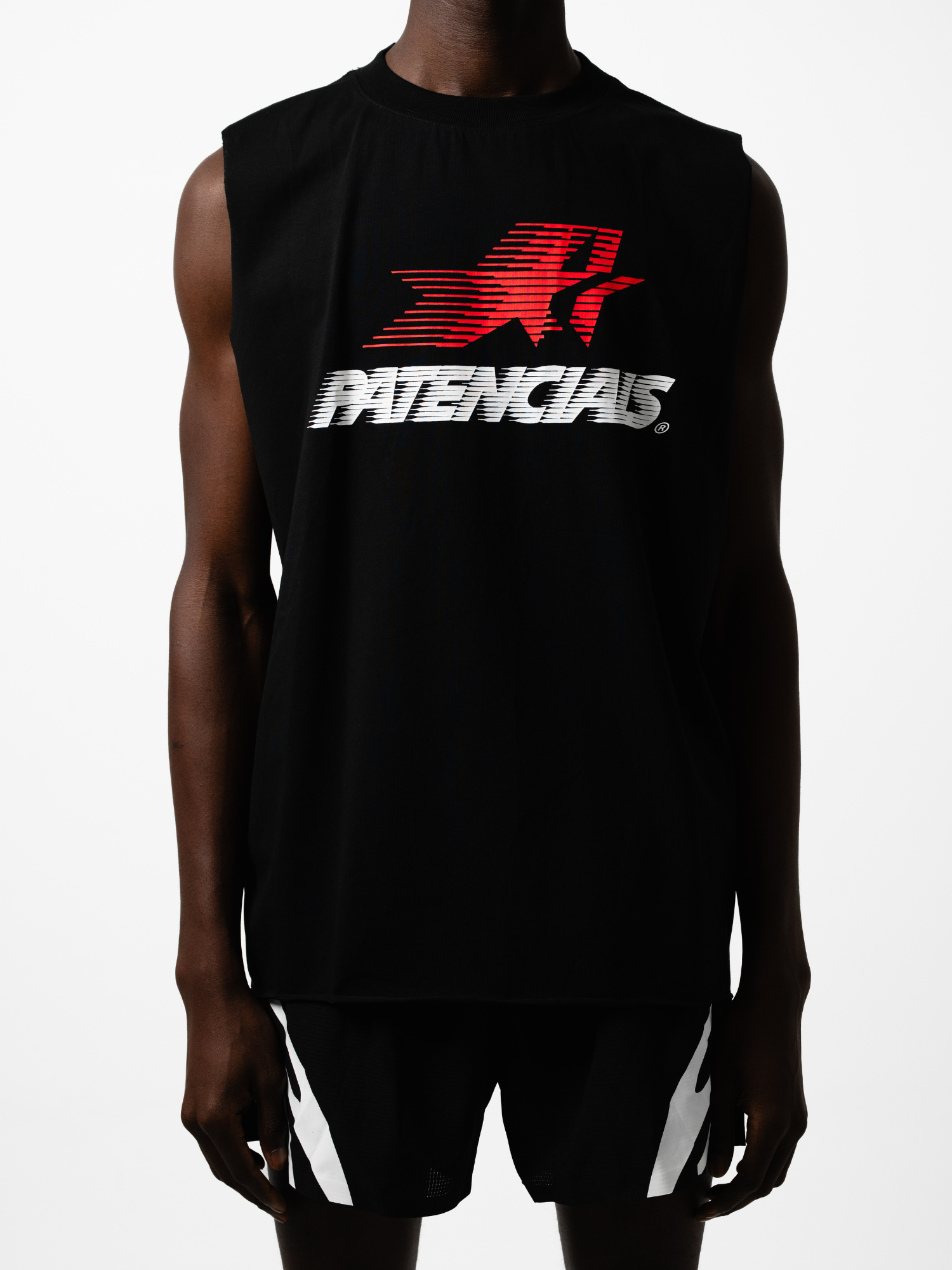 Athletic Star Cut-Off Black