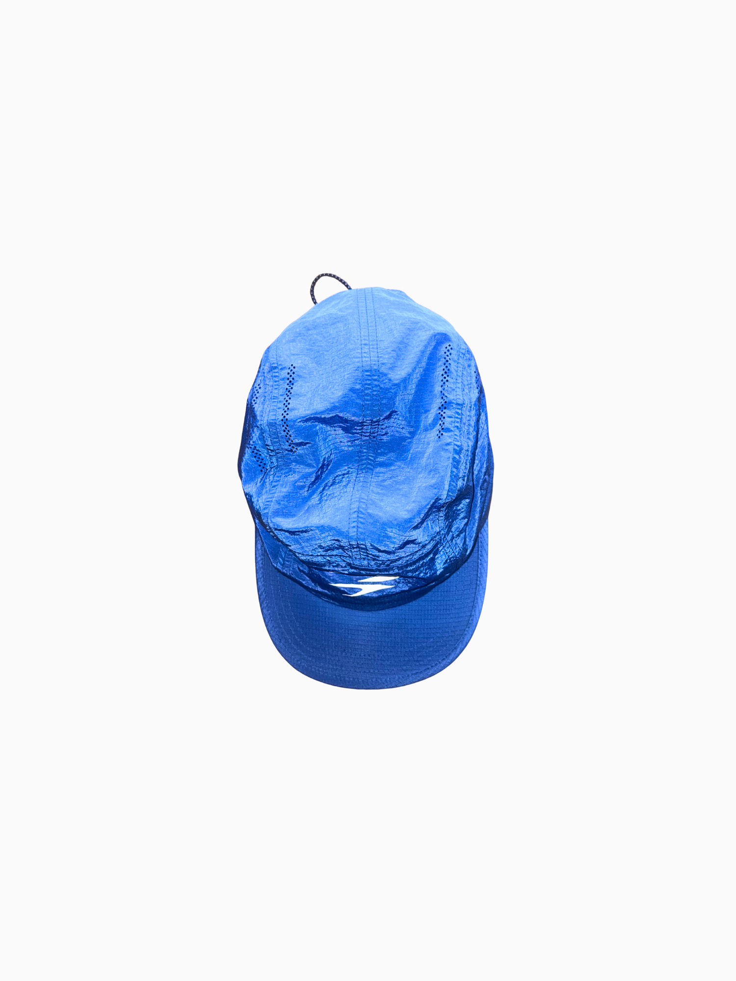 Grid Nylon Running Cap Blue