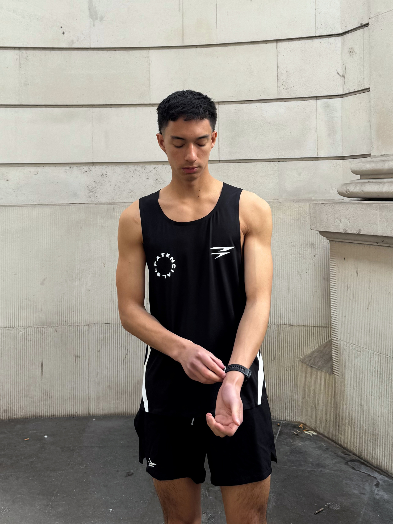 Racing Singlet Black