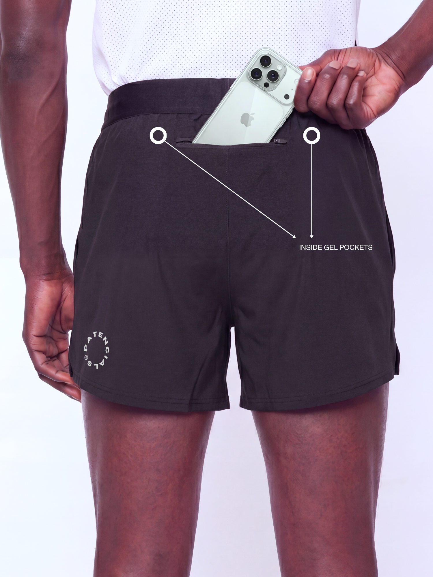 '3 Inch Split Shorts Black