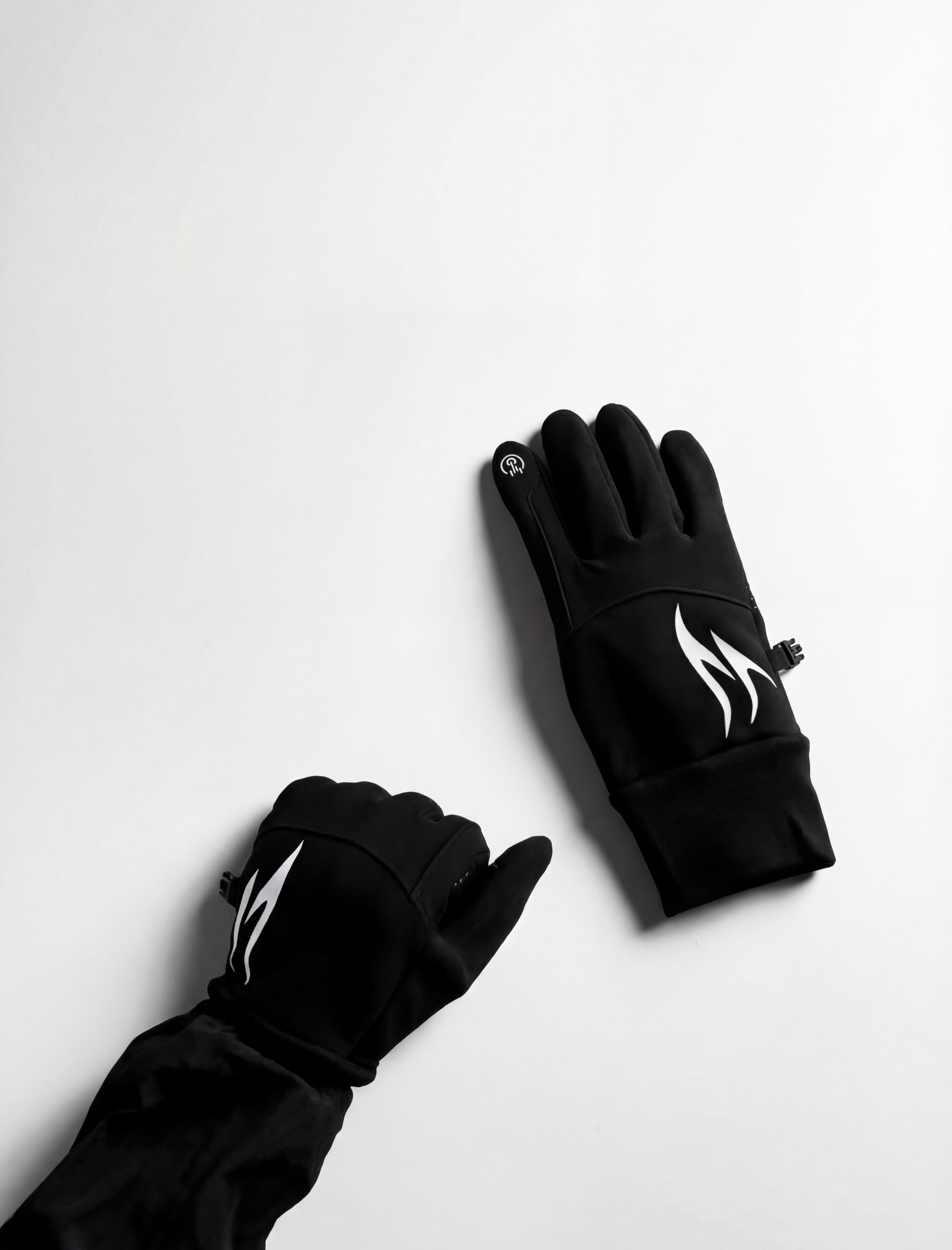 Insulated Running Gloves Black